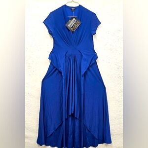 Blue IMAN BOHO Chic Maxi Tie-wrap dress.
Medium